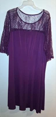 Vestido Roamans púrpura manga corta talla 30/32 Foto 1 de 3