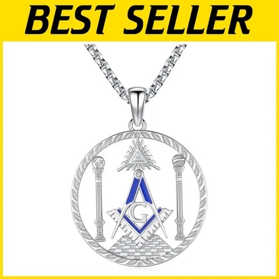 Collar Francmasón Colgante Plata 925 - Joyería Masónica Foto 1 de 4