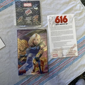 Marvel 616 Earth's Mightiest Day 4 Virgin Variants, Pin Set, and Letter - Picture 1 of 3