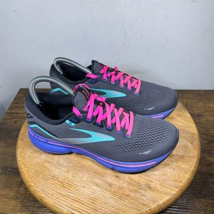 Brooks Ghost 15 Women's Running Shoes Gray Pink Blue Size 8.5 B 1203801B079 - Picture 1 of 9
