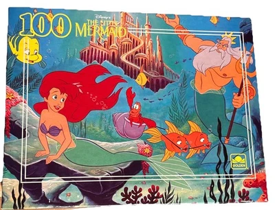 Rompecabezas dorado de Disney La Sirenita 100 piezas de colección - Ariel y sus amigos Foto 1 de 4