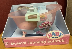 Vasca da bagno in schiuma musicale Baby Born NUOVA CON SCATOLA - Foto 1 di 14