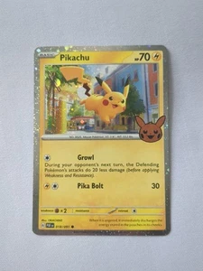 018/091 Pikachu - COSMOS HOLO RARE - Trick Or Trade 2024 Halloween - Picture 1 of 6
