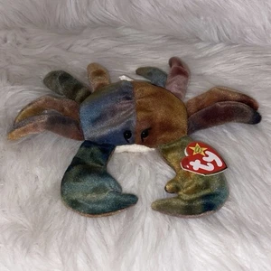 Vintage 1996 TY Beanie Babies Claude Il Granchio #4083 NUOVO - Foto 1 di 9