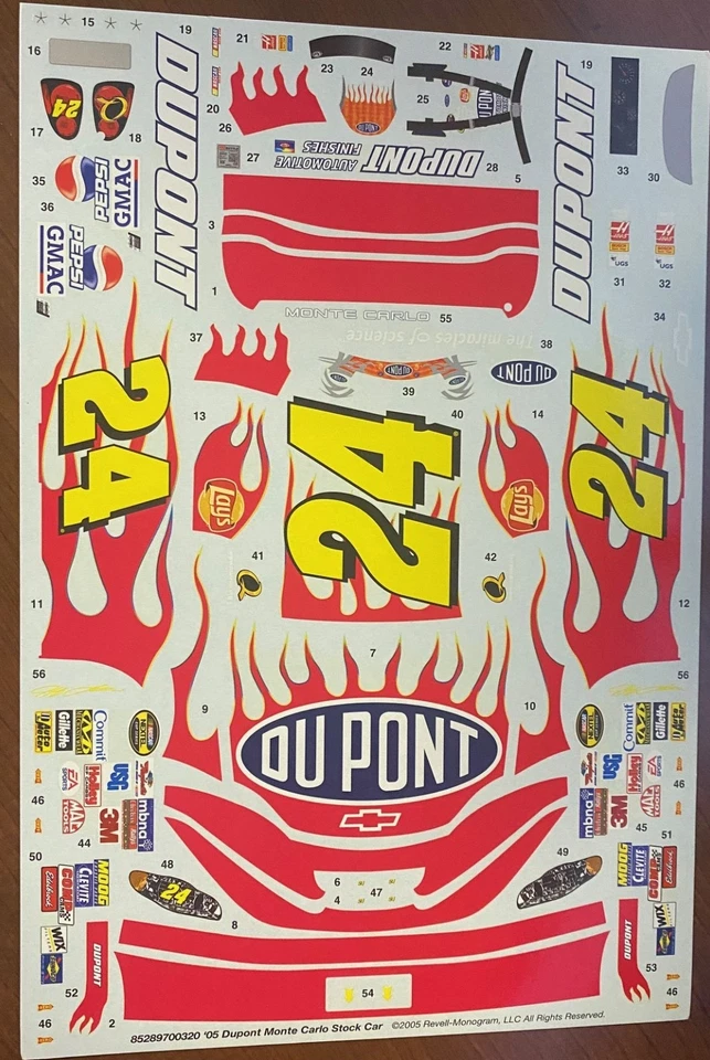Calcomanías Revell - Dupont Monte Carlo 2005 Stock Car - 85289700320 - SW Foto 1 de 1