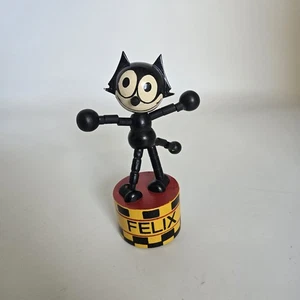 FTCP INC. FELIX THE CAT WOOD PUSH UP PUPPET WAKOUWA PUSH TOY VINTAGE ANTIQUE - Picture 1 of 3