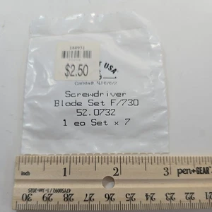 Grobet USA Schraubendreher Klingen Set F/730 52.0732 Set 7 - Bild 1 von 2