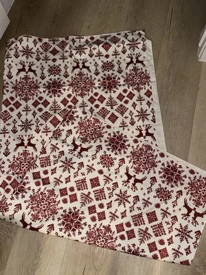 POTTERY BARN TAHOE FAIR ISLE TABLE THROW 50" SQUARE - Image 1 of 3