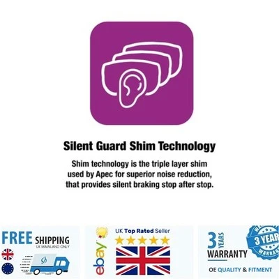 Brake Disc Pad Set PAD1328 For Mini MINI 08-10 34211503077 APEC - Image 1 of 4