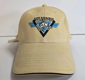 NAFC North American Fishing Club Life Member Cap Herren Beige Twill Baseball Mütze - Bild 1 von 8
