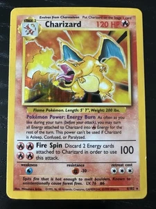 Charizard 4/102 Base Set Holo Rare Vintage 1999 Pokemon Card Unlimited HP - Picture 1 of 11