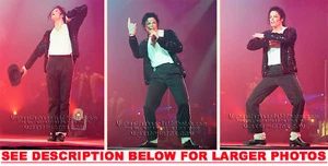 MICHAEL JACKSON THE BILLIE JEAN SHOW 3xRARE8x10 PHOTOS - Picture 1 of 1