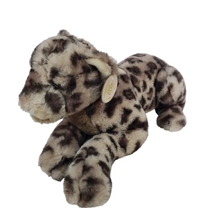 Aurora Luxe Boutique Large Jira Jaguar Cat Realistic Stuffed Plush Toy Gift Soft - Picture 1 of 14