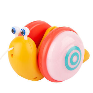 Pull Cord Toy Simulation Entertainment Children Rope Dragging Cartoon Snail To D