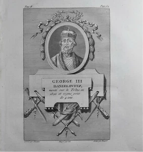 GESCHICHTE Russlands Königreich Georg III. DANIELOVITZ 1783 Portrait - Bild 1 von 2