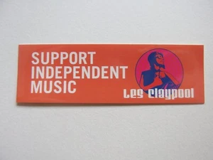 🎸 Les Claypool Support Independent Music Mini Sticker 1,25x4" Rare Primus - Bild 1 von 3