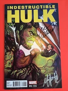 INDESTRUCTIBLE HULK 15 Signed MARK WAID MICHAEL “mike” DEL MUNDO NM Variant - Picture 1 of 13