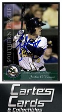 Justin O'Conner 2015  Grandstand Southern League TTM/IP Signed Auto