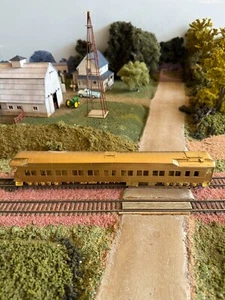 HO Shoreham Shops Brass Heavyweight 3-2-L Observation Car. Unpainted. IOB. - Picture 1 of 9
