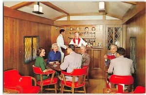 UNION PACIFIC RAILROAD "City of Denver" Streamliner Train Bar ca 1950s Postcard - Picture 1 of 2