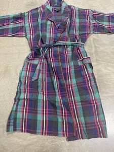 Vintage 1950s Pierre Cardin Mens Robe Plaid One Size Rare! - Picture 1 of 5