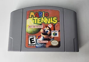 Mario Tennis NOT FOR RESALE! - N64 - RARE!! - VERY NICE - Authentic - TESTED! - Picture 1 of 9