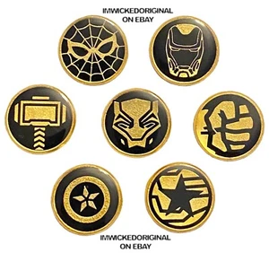 JUEGO DE 7 prendedores comerciales de Disney tema MARVEL Spiderman Thor Hulk Ironman Capitán. - Imagen 1 de 22