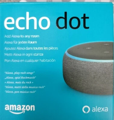 Amazon Echo Dot (3rd Generation) Smart Speaker with Alexa - Charcoal NEW In Box - Imagen 1 de 4