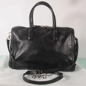 MCM Large Leather Cross Tote Bag Authentic + Dust Bag - Picture 1 of 7