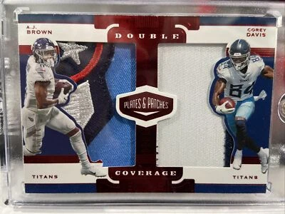 2019 Plates & Patches AJ Brown logo patch RC /10 - Image 1 of 2