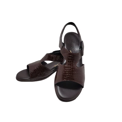 SAS Suntimer Womens Brown Leather Slingback Sandals Tripad Comfort Size 8 M NWB - Image 1 of 4