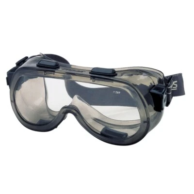 2410 Safety Goggles Indirect Vent Smoke Frame Clear AF Lens, Fits Over Glasses - Image 1 of 2