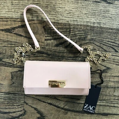 Cartera ZAC Zac Posen Eartha con cadena de cuero albaricoque Barneys Nueva York nueva con etiquetas $179 Foto 1 de 4