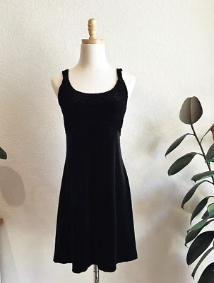 Vestido Babydoll Vintage Años 90 Charlotte Russe Mini Terciopelo Grande Capricho Grunge Y2K Foto 1 de 4