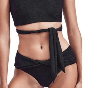 NWT Devon Windsor Elsa Bottom midnight green medium Shimmer Twist Front - Picture 1 of 9