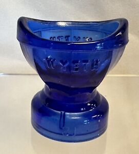 Wyeth Cobalt Blue Glass Eye Wash Cup No. 21
