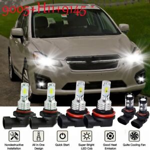 LED Headlight Hi/Lo + Fog Light Bulbs kIT For Subaru Impreza 2008 2009 2010 2011