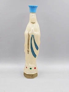 Vintage ND DE Lourdes Holy Water Plastic Bottle Our Lady Of Lourdes Virgin Mary - Picture 1 of 15