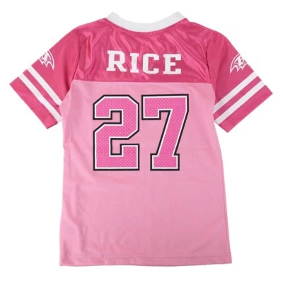 Camiseta Ray Rice NFL Baltimore Ravens Nivel Medio Moda Rosa Niñas Jóvenes (7-16) Foto 1 de 2