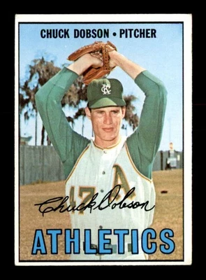 1967 Topps #438 Chuck Dobson   VG/VGEX X3585614 - Image 1 of 3