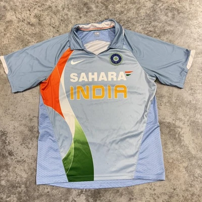 Camiseta masculina seleção nacional da Índia XL azul críquete Saara Dri-Fit BCCI Nike - Imagem 1 de 4