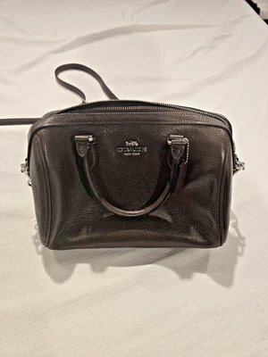 Coach Rowan Satchel crossbody Bag  Brown Leather Gold Hardware NWT - Image 1 of 4