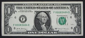 2017A $1 (ONE DOLLAR) - NOTE - ZIP CODE - LEADORE, IDAHO - 83464 - Picture 1 of 2