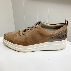 Naturalizer Womens Yarina Suede Oxford Shoes SIZE 10W Lace-up Brown Comfort - Picture 1 of 9