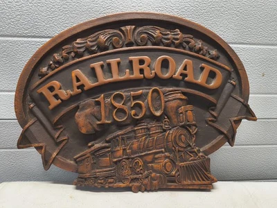 Railroad 1850 Sign Rustic Style - Image 1 of 3