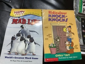 VTG ‘06 Happy Feet Mad Libs (unused ) & ‘01 Kids Knock-Knock Joke Books - Picture 1 of 11