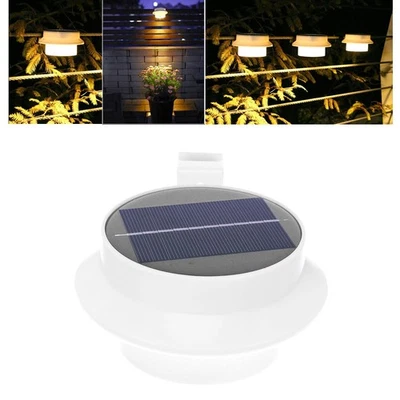 Outdoor Solar Fence Light Waterproof 13LED Gutter Lamp Garden Landscape Ligh SPG - Image 1 of 4