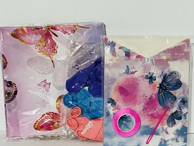 Spring Party Pack butterflies tablecloth balloons banner Foto 1 de 2