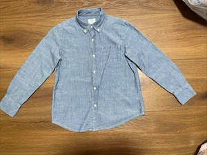 J.Crew Crewcuts Long Sleeve Chambray Button Down Shirt Boys sz.8 Excellent Cond. - Picture 1 of 5