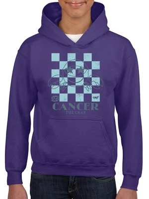 Cancer Zodiac - Sudadera con capucha para jóvenes con gráfico de cangrejo emoji Foto 1 de 4
